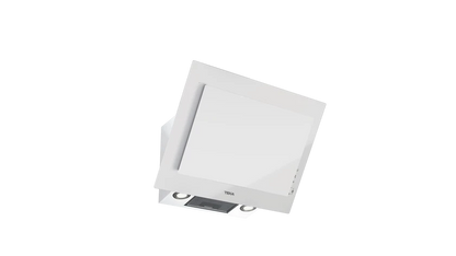 Hota cu design vertical, DVT 68660 TBS WH, 60 cm, sistem de extractie dual