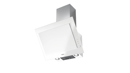 Hota cu design vertical, DVT 68660 TBS WH, 60 cm, sistem de extractie dual