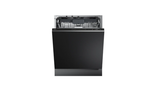 Mașină de spălat vase complet încorporabilă DFI 76950, cu funcţie antibacteriană IonClean, compartiment superior semi-ajustabil pe înălţime şi sistem automat de deschidere,