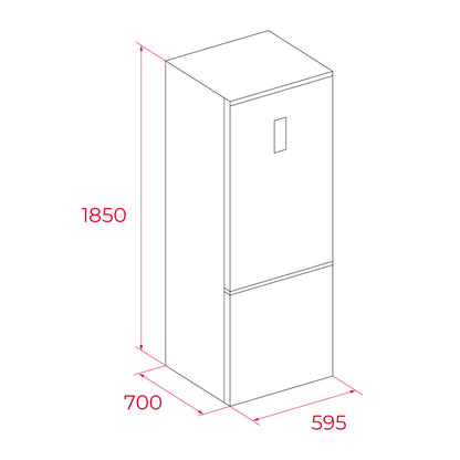 Combina frigorifica Free-Standing RBF 64660 SS, finisaj inox, Total No Frost, Control Air Flow, Metal Cooling