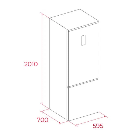 Combina frigorifica Free-Standing RBF 68670 WH, finisaj Alb, Total No Frost, Control Air Flow, Metal Cooling