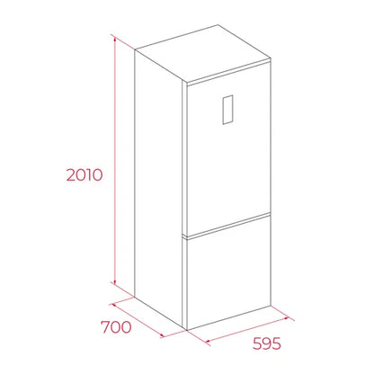 Combina frigorifica Free-Standing RBF 88670 GBK, Total No Frost, Control Multi Air Flow, Metal Cooling , Control DualTemp