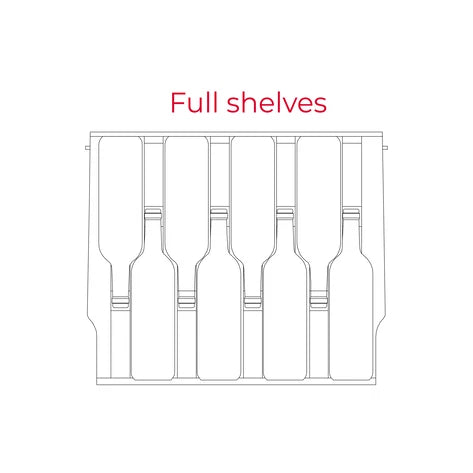 Refrigerator de vinuri free-standing RVU 20046, panou de control electronic, capacitate 46 sticle