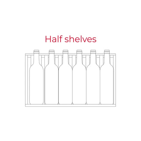 Refrigerator de vinuri free-standing RVU 20046, panou de control electronic, capacitate 46 sticle