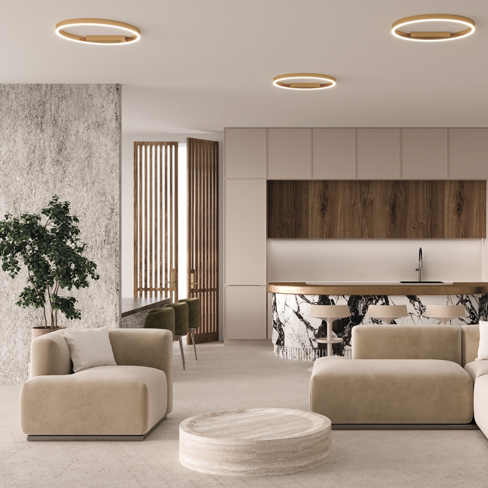 Plafoniera Maytoni Rim,LED ,1 cerc,gold, MOD058CL-L35BSK