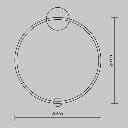 Aplica de perete Maytoni Halo ,MOD005WL-L22BSK1
