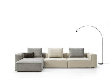 Canapea ADAM,material CARDIFF 018,parte cu 3 locuri si sezlong