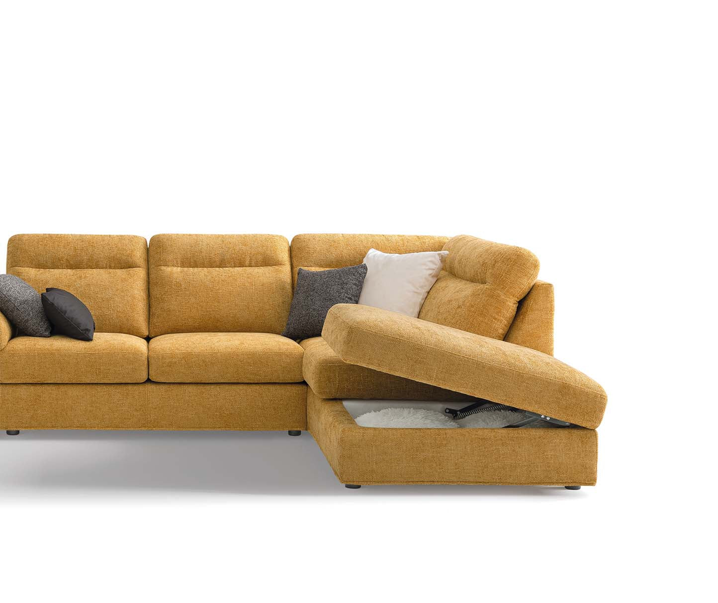 Canapea BELLARGO,material CARACAS 011,parte fixa cu 3 locuri si sezlong