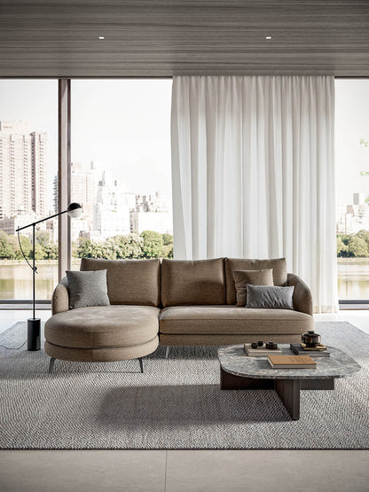 Canapea JAND,material DISCO 033,parte fixa cu 4 locuri