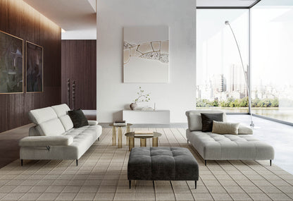 Canapea JOPLIN, material CEDRIC 054 cu 3 sezuturi fixe