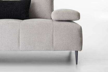 Canapea JOPLIN, material CEDRIC 054 cu 3 sezuturi fixe