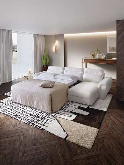 Canape KALLIMA,material CARACAS 003,parte fixa cu 3 locuri si sezlong fix