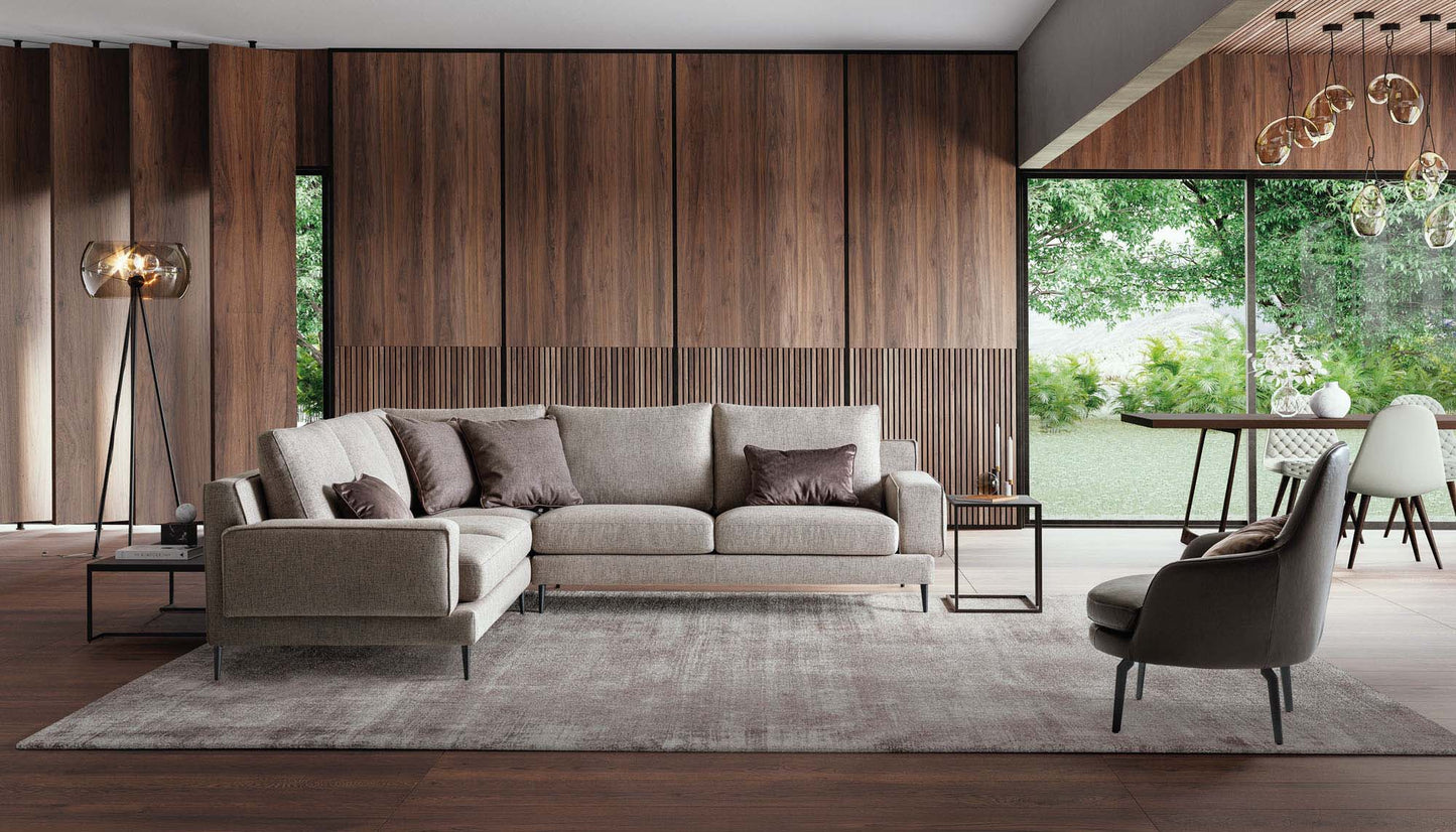 Canapea KENNEDY,material CARDIFF 016,parte fixa cu 3 locuri