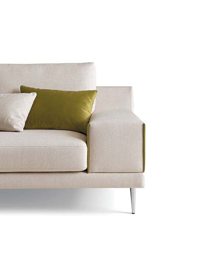 Canapea PONTIA,material CARACAS 003,parte fixa cu 3 locuri si parte la rotund