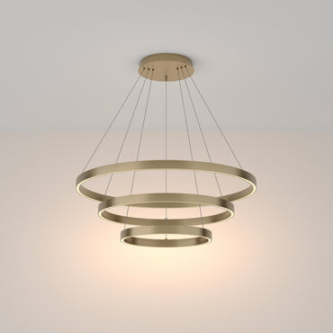Lustra Maytoni Rim,LED ,3 cercuri,gold, MOD058PL-L100BS3K
