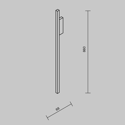 Aplica de perete Maytoni Halo, MOD245WL-L24BK