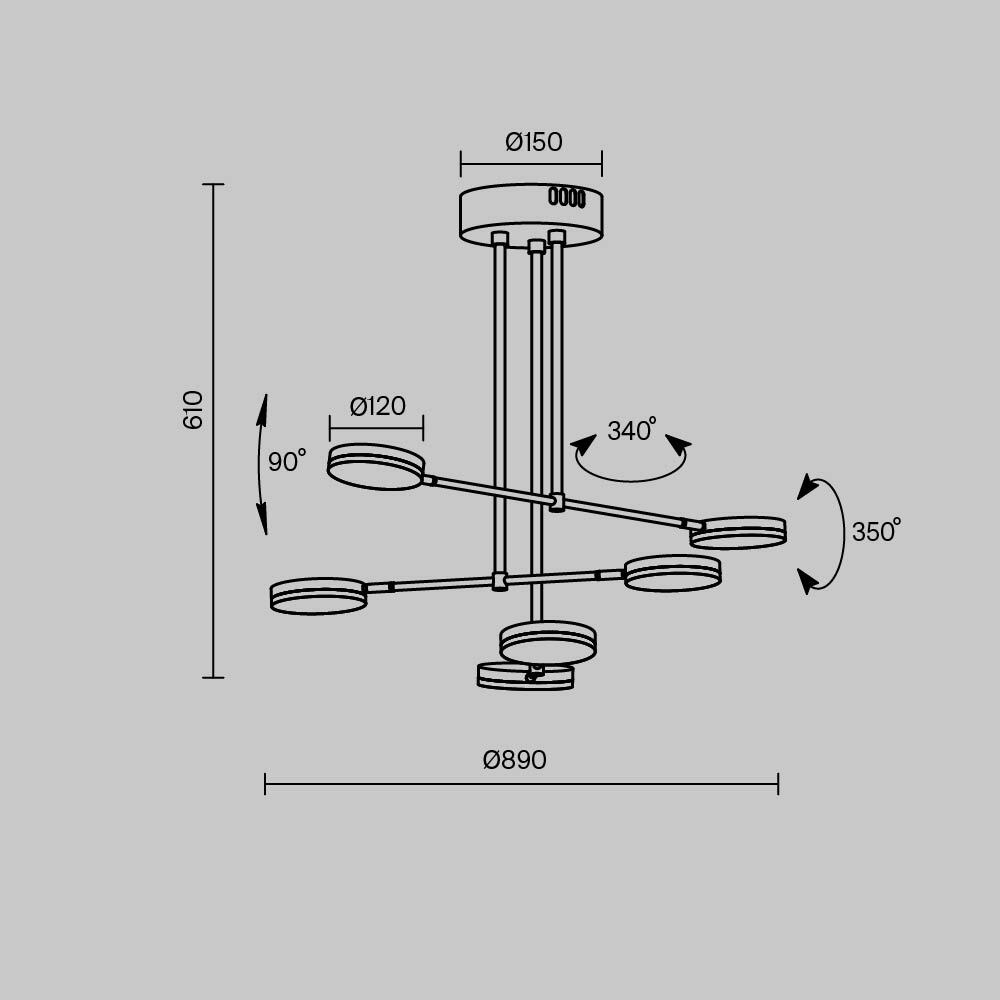 Pendul Maytoni Fad ,MOD070PL-L38B3K