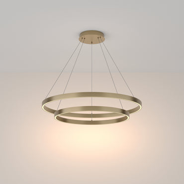 Lustra Maytoni Rim,LED ,2 cercuri,gold, MOD058PL-L74BS3K